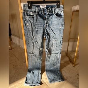 PISTOLA Jeans with Star accents. Size 26. Worn 2-3 times